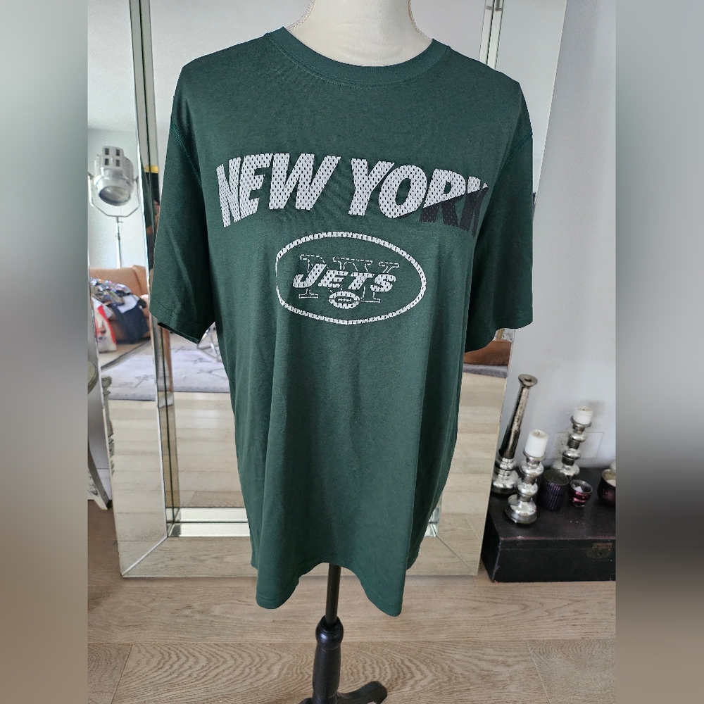 NFL NY Jets Nike Dri-Fit Short Sleeve Shirt Men's Green T-Shirt SZ L